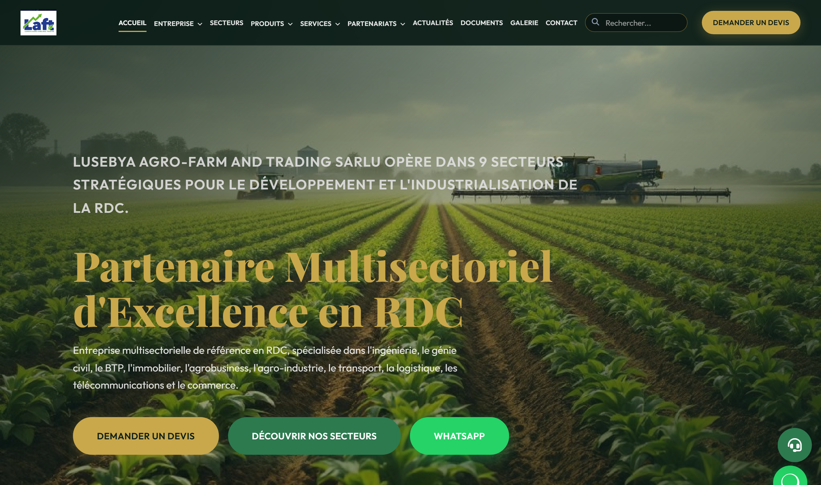 LAFT SARLU — Agrobusiness RDC